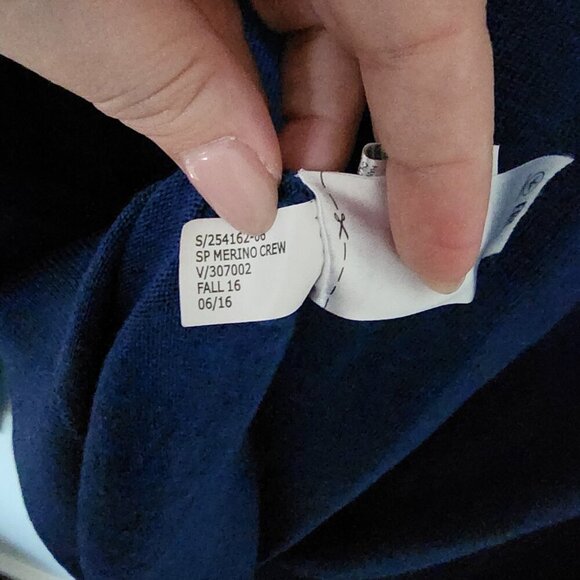 Banana Republic Men's Large Italian Merino Wool Sweater Blue - Picture 5 of 5